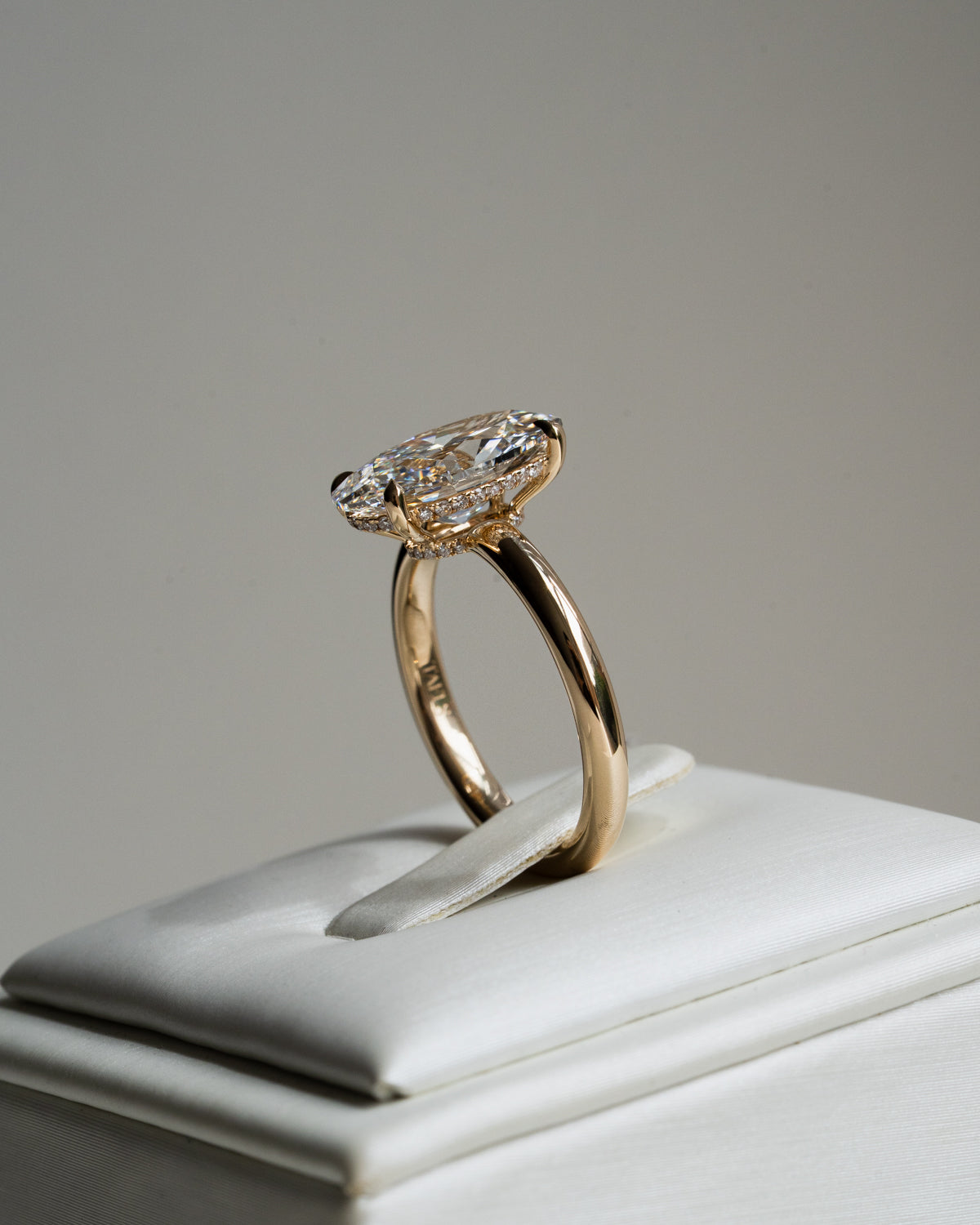Moval Diamond Engagement Ring