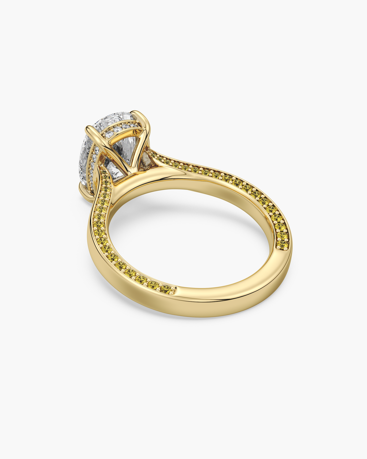 Ming (明) Hidden Halo Old Mine Cut Solitaire